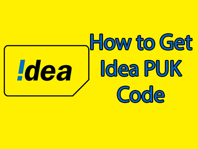 Idea PUK-Code